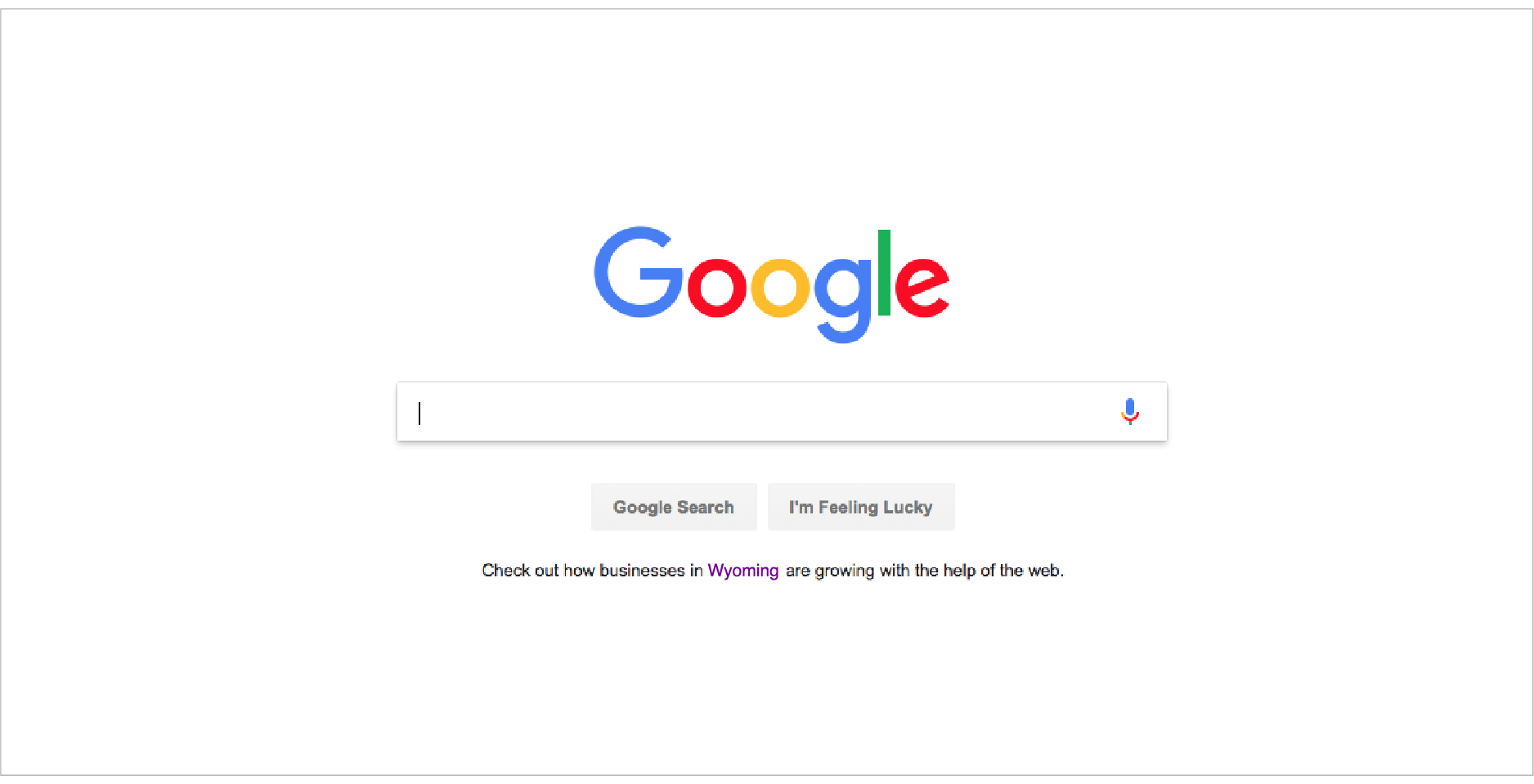 Project featured on Google search home page