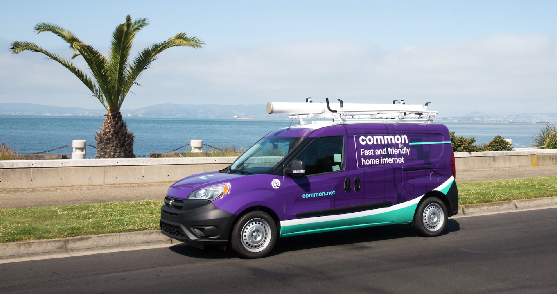 Photograph of Common van in front of Bay